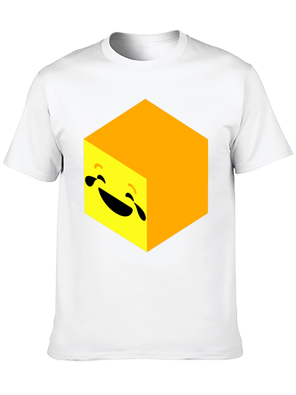 Laughing Cube Graphic Tee - Black Cotton Blend