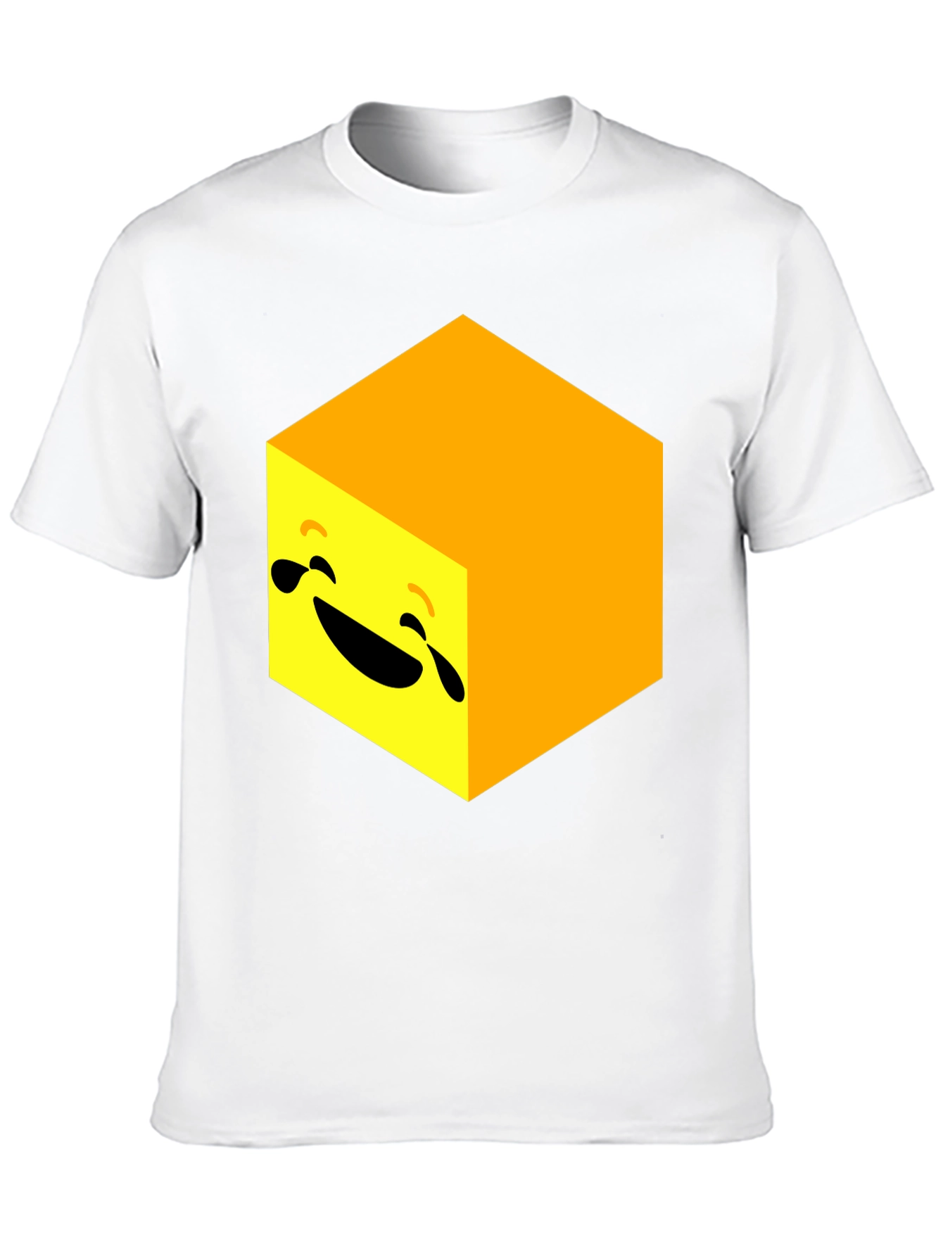 Laughing Cube Graphic Tee - Black Cotton Blend
