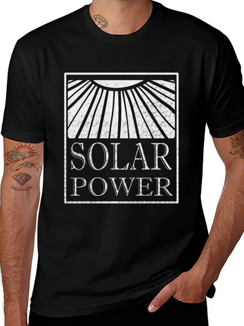 Solar Power Graphic Tee - Sustainable Energy T-Shirt
