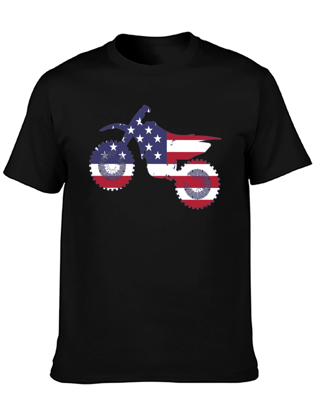 American Flag Motorcycle T-Shirt
