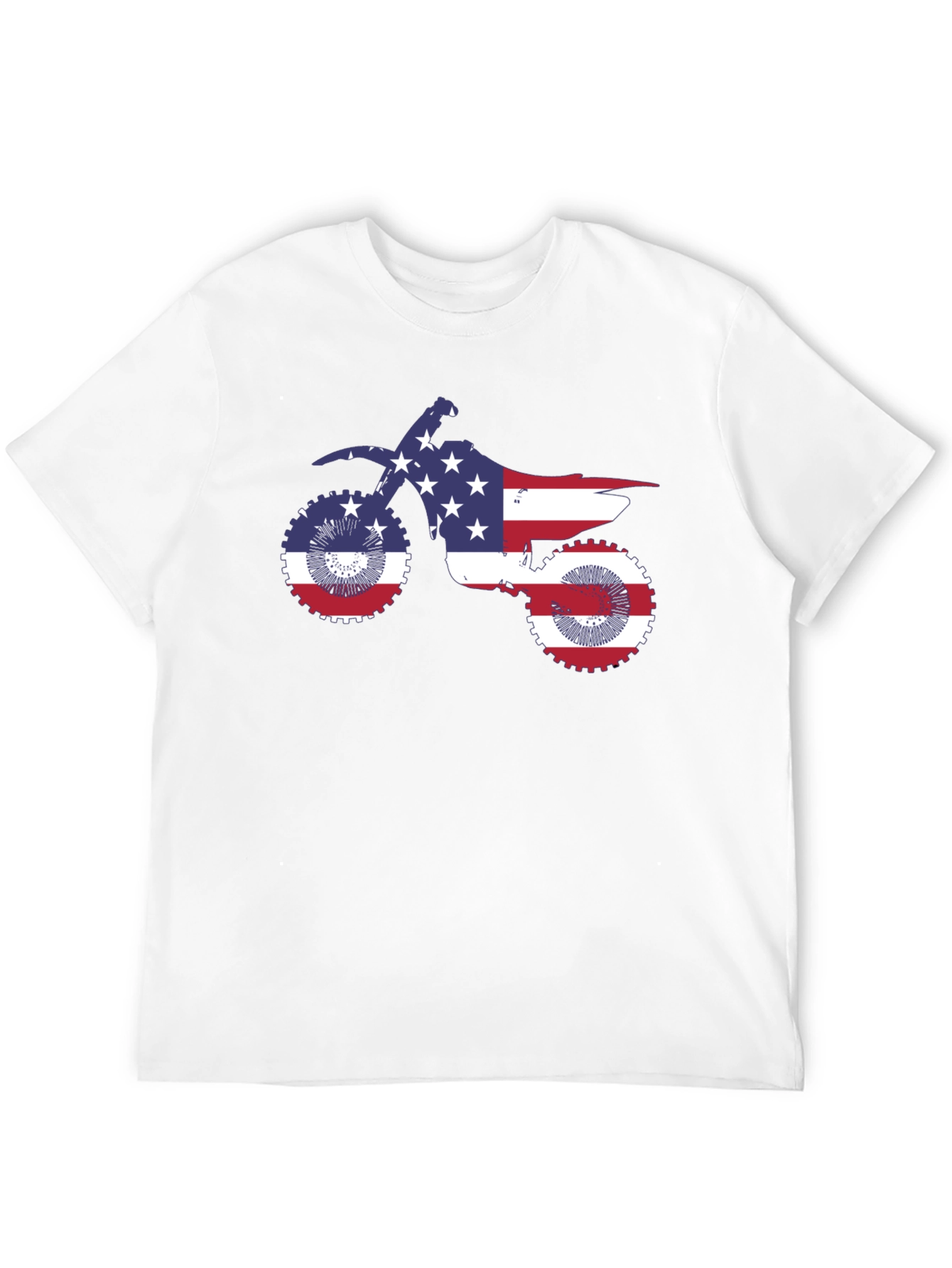 American Flag Motorcycle T-Shirt