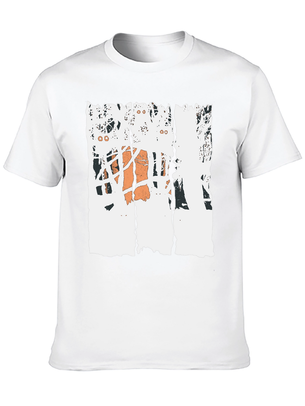 Distressed Basketball Graphic Tee - Black Cotton T-Shirt
