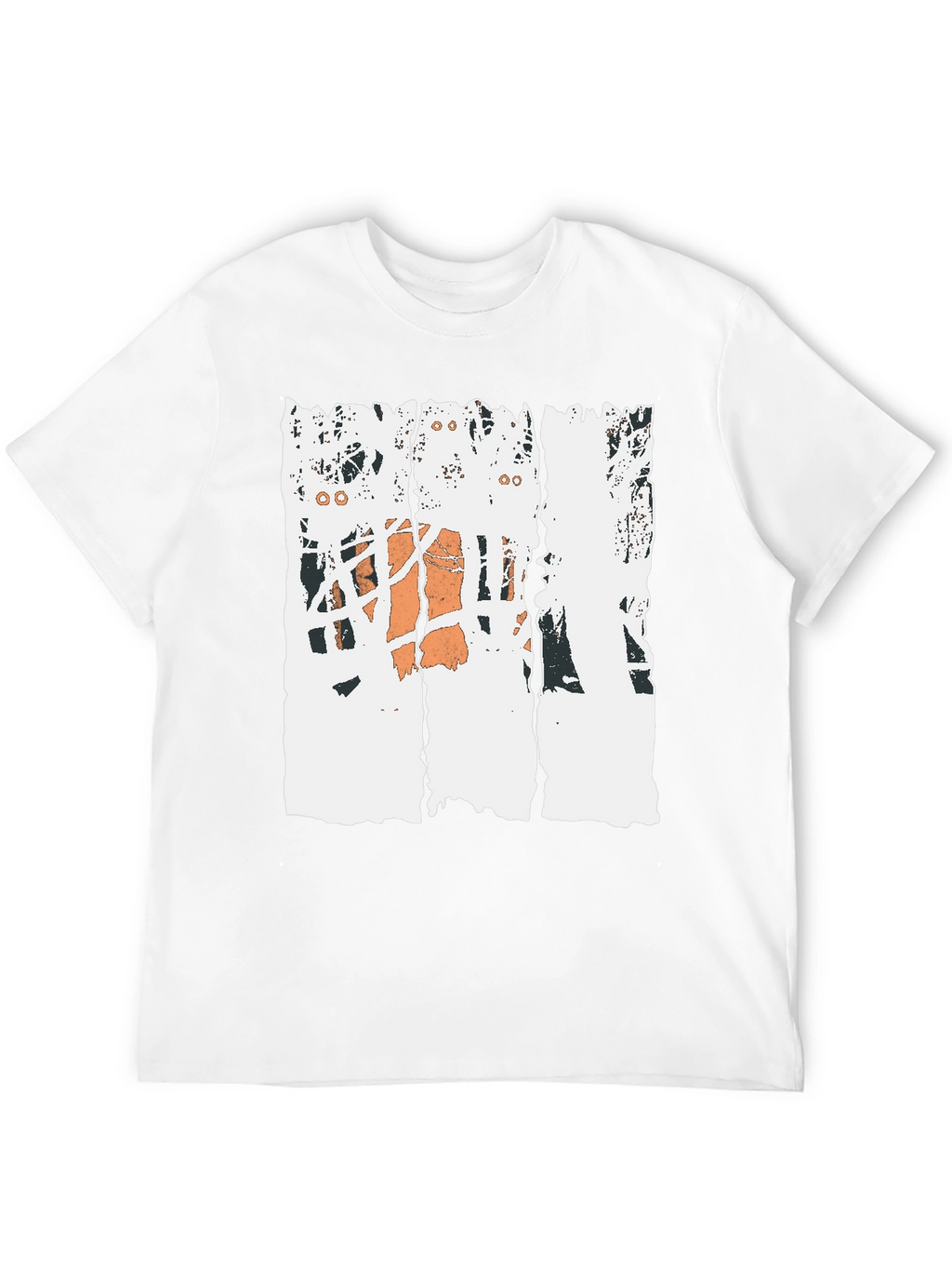 Distressed Basketball Graphic Tee - Black Cotton T-Shirt
