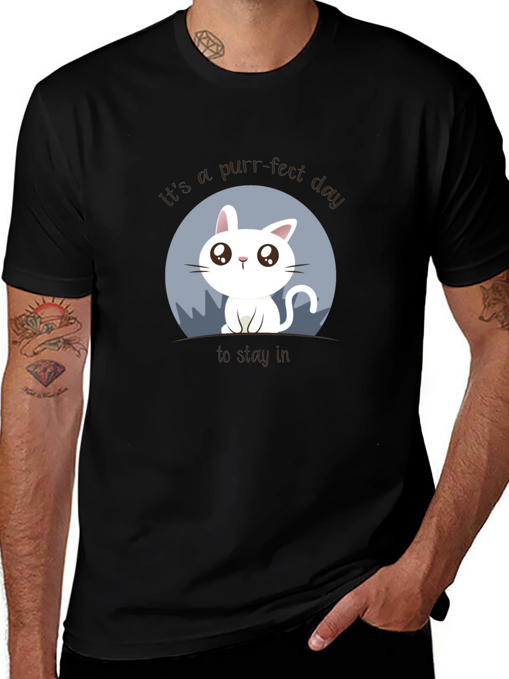 Purr-fect Day Cat Graphic Tee
