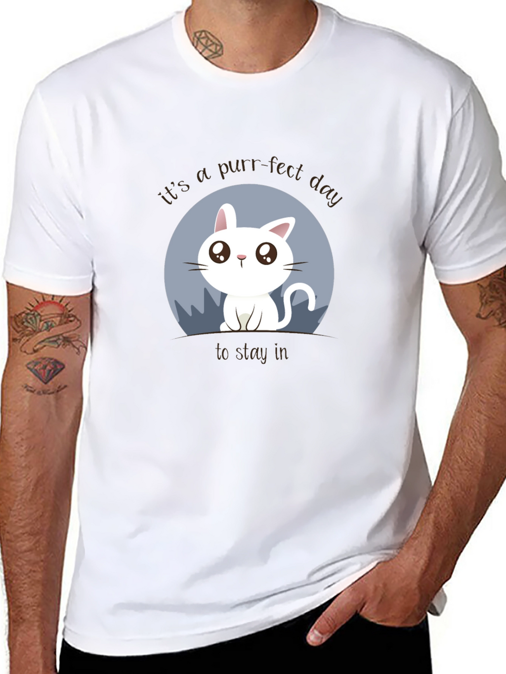 Purr-fect Day Cat Graphic Tee