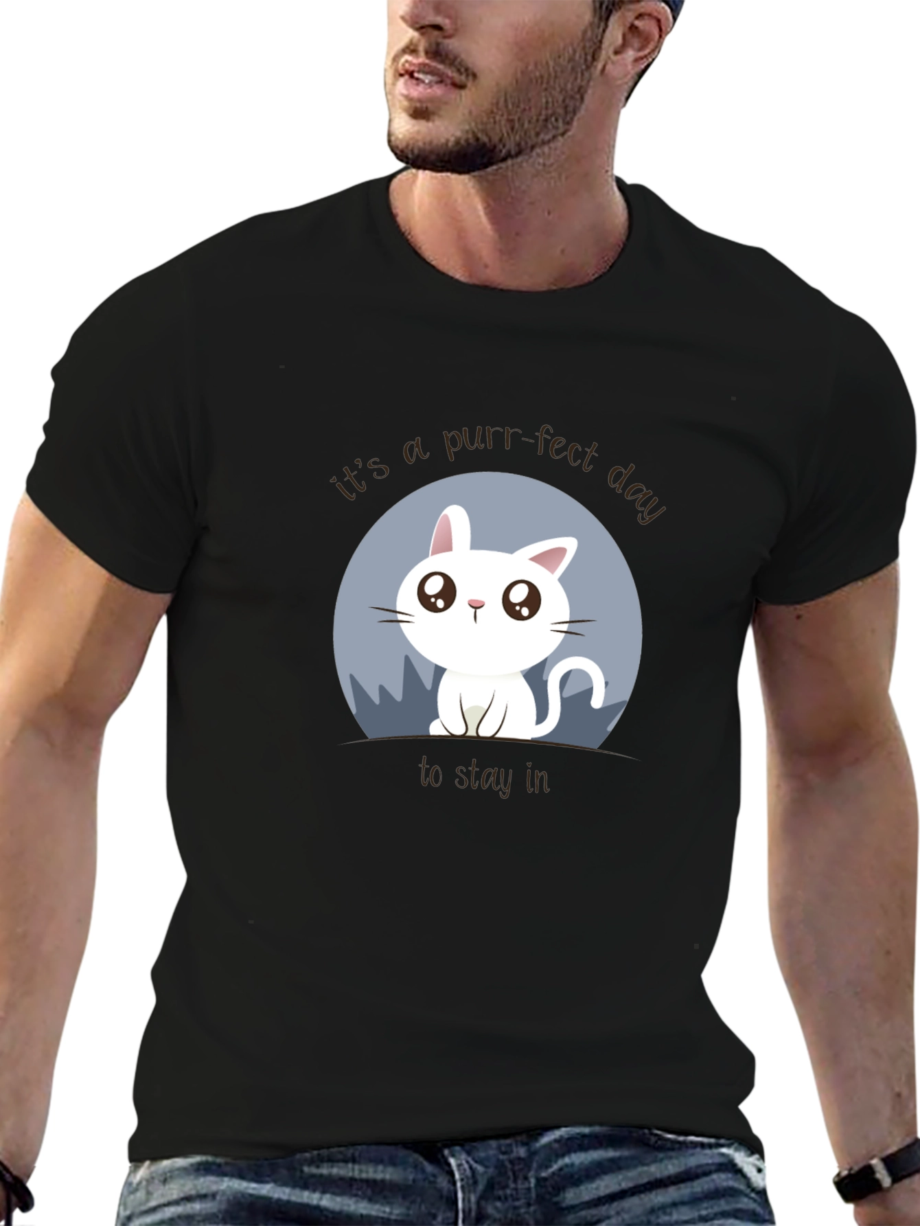 Purr-fect Day Cat Graphic Tee