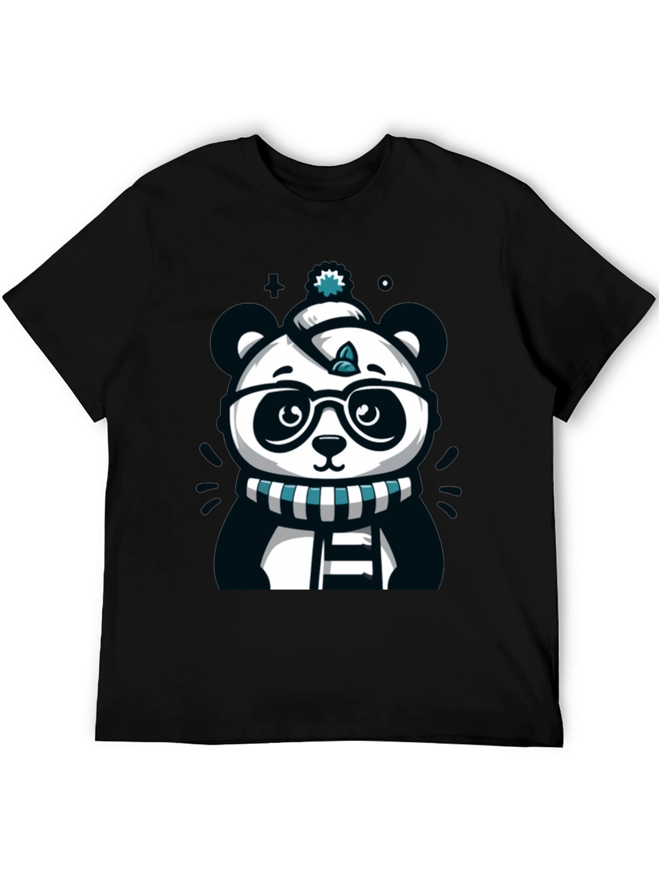 Cute Cartoon Panda Bear Graphic T-Shirt