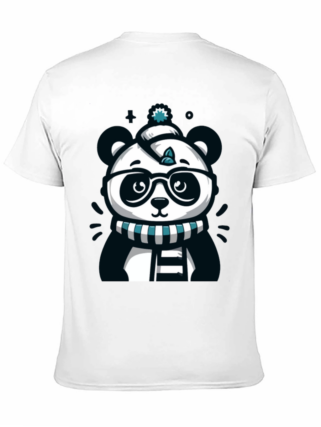 Cute Cartoon Panda Bear Graphic T-Shirt