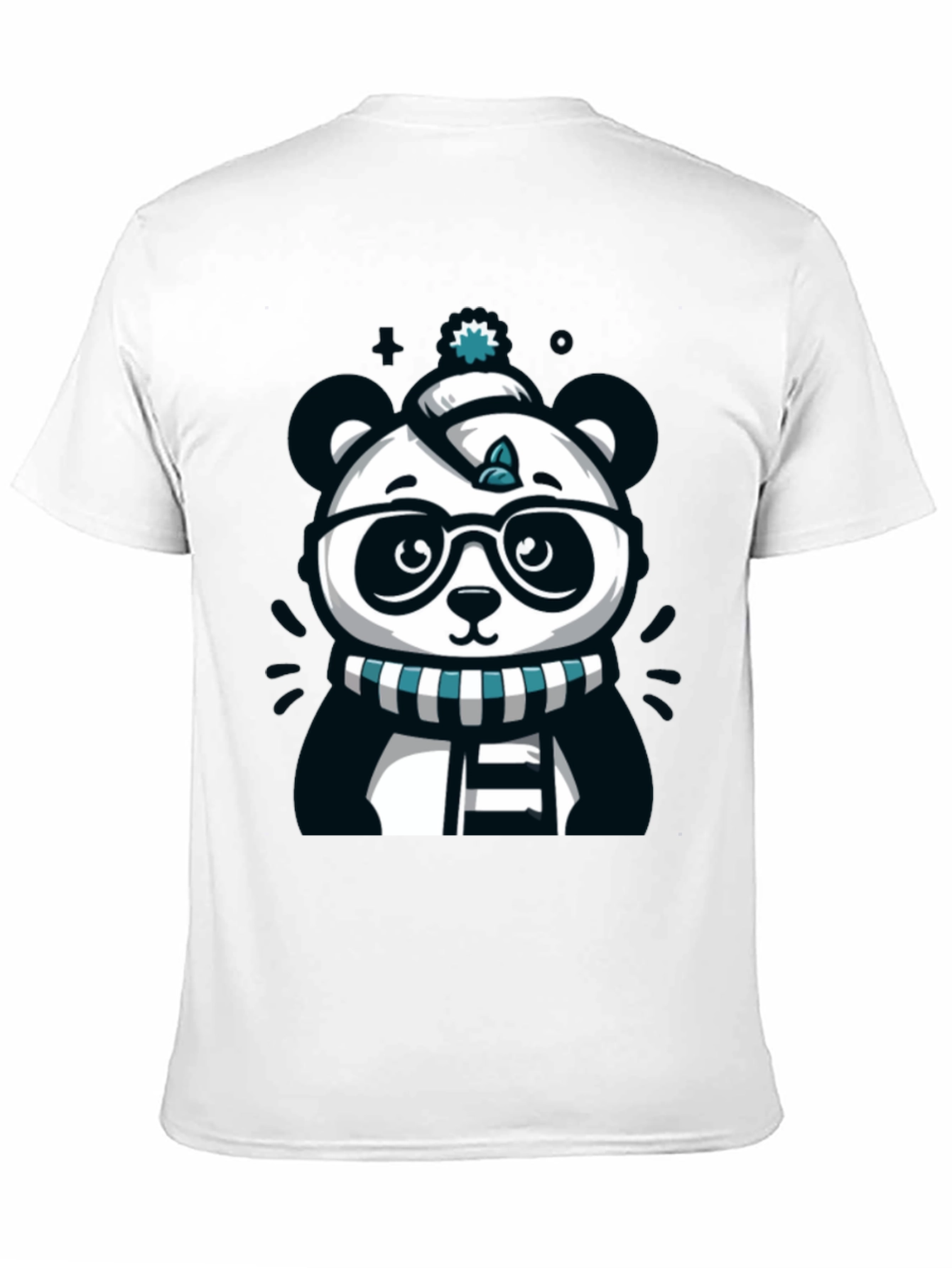 Cute Cartoon Panda Bear Graphic T-Shirt