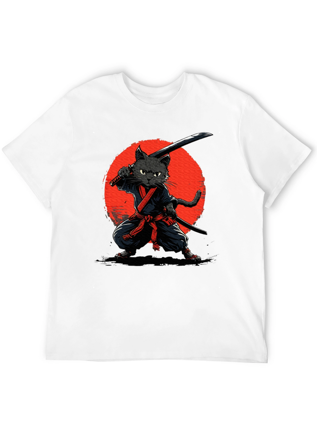 Ninja Cat Graphic T-Shirt