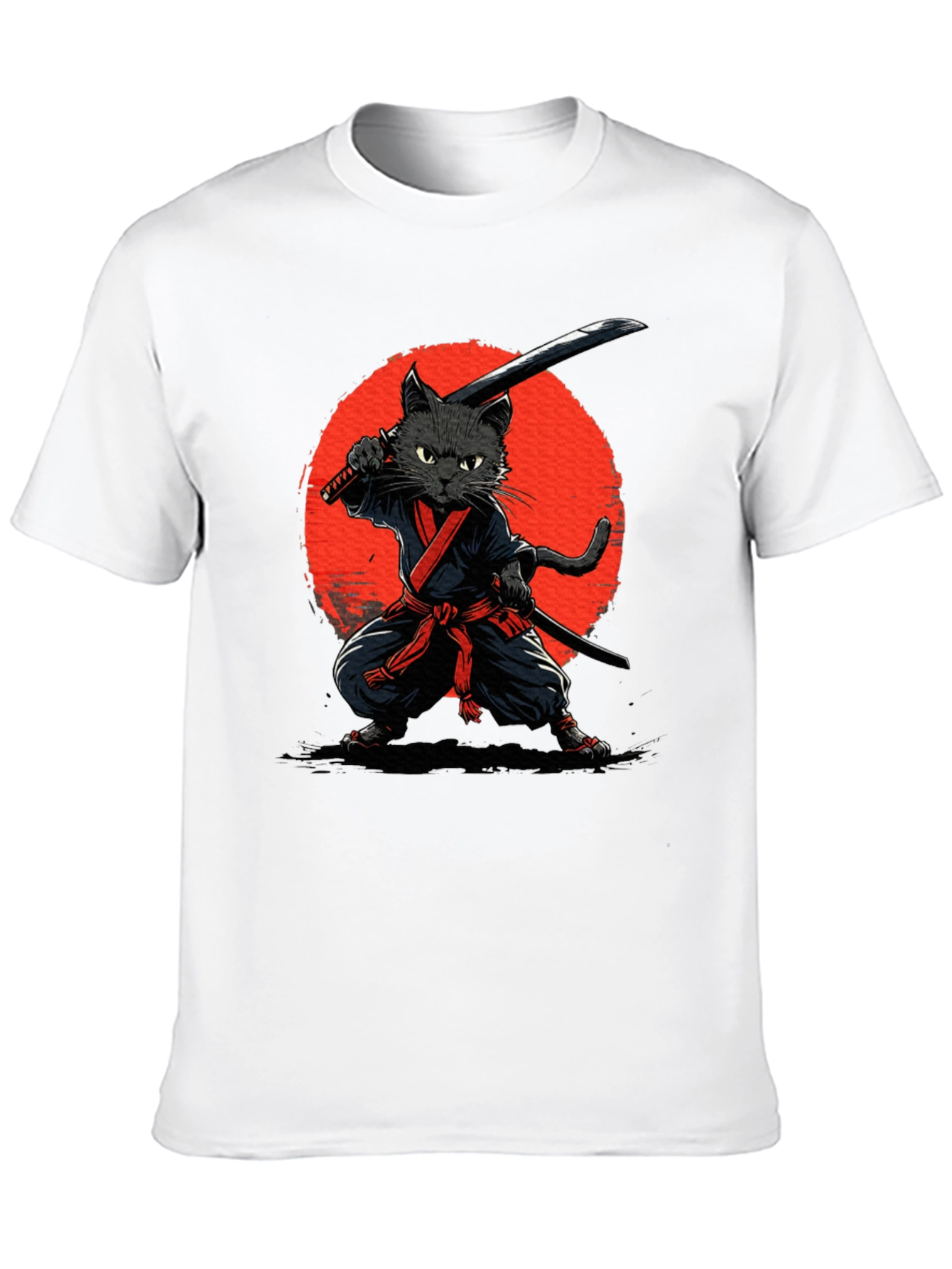 Ninja Cat Graphic T-Shirt
