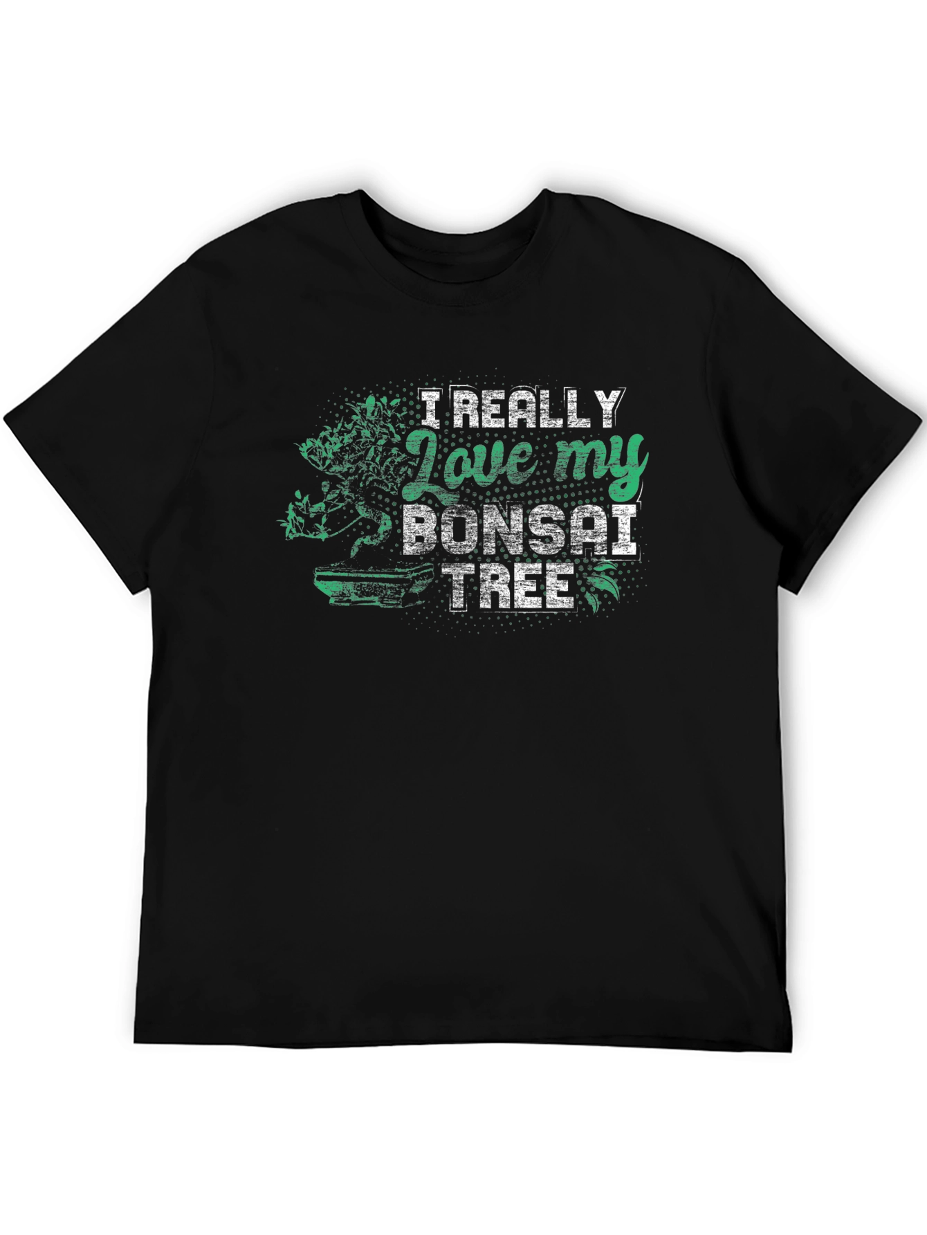 Bonsai Tree Lover Black T-Shirt