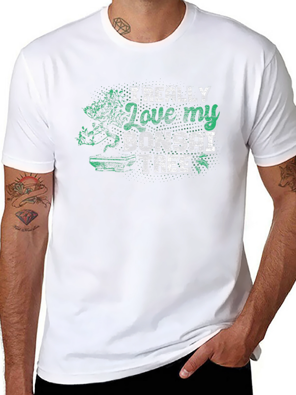 Bonsai Tree Lover Black T-Shirt