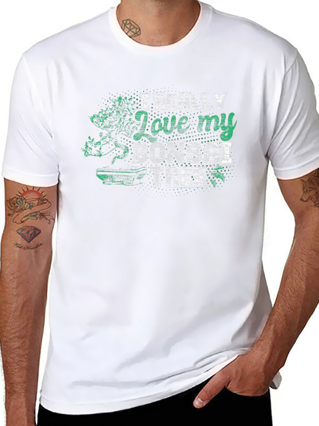 Bonsai Tree Lover Black T-Shirt