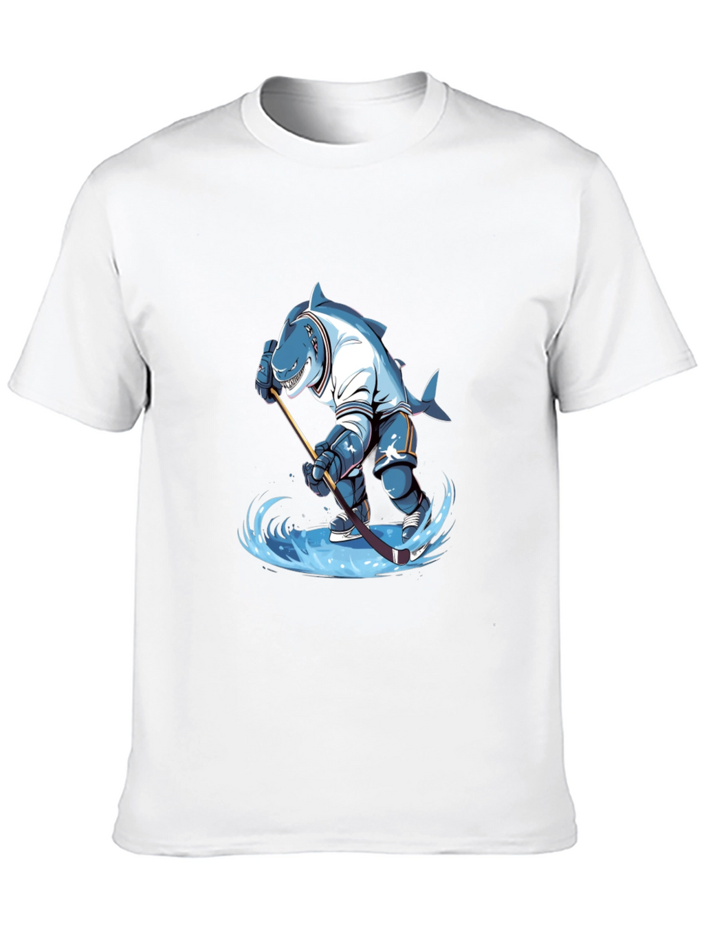 Shark Hockey Player Graphic Tee