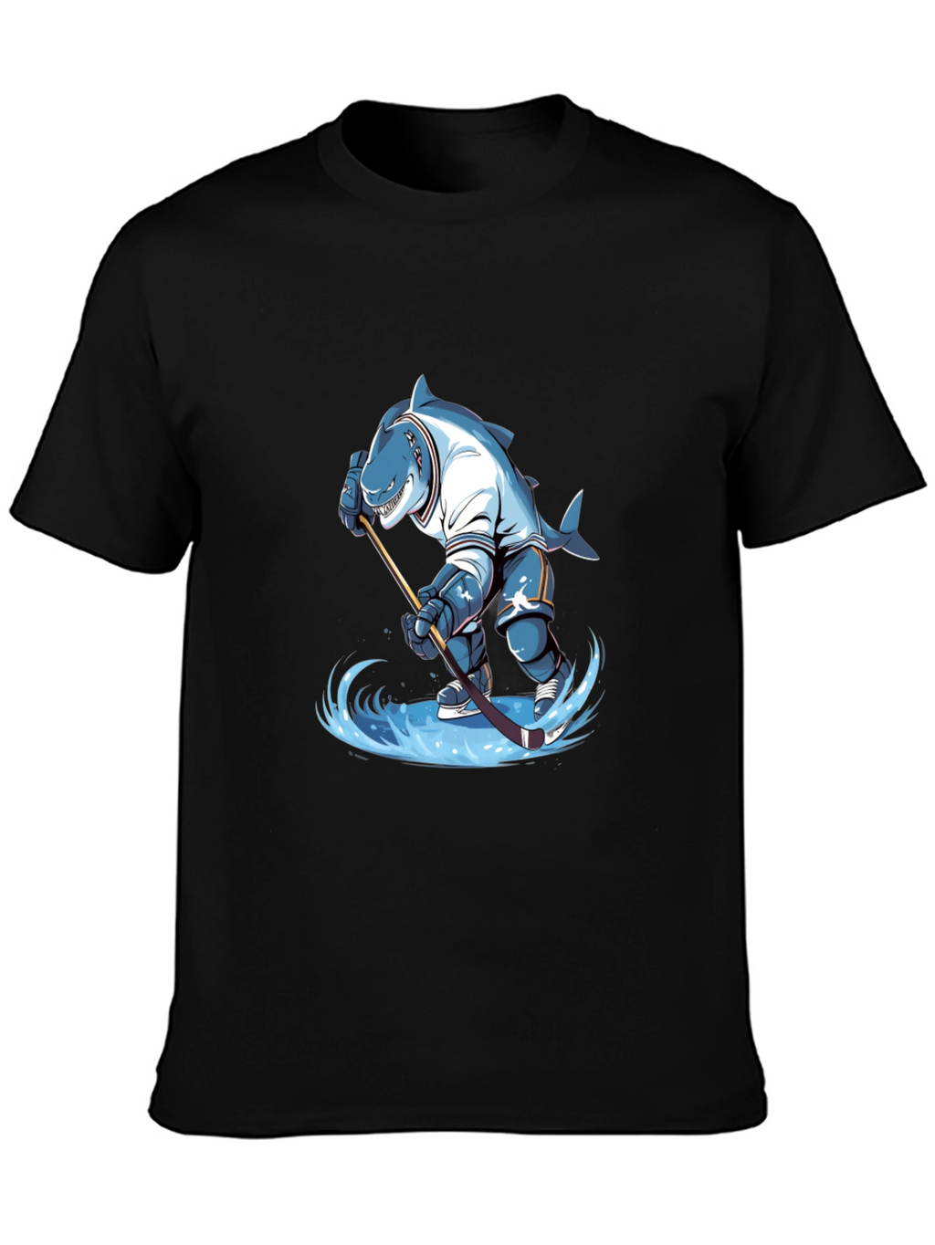 Shark Hockey Player Graphic Tee