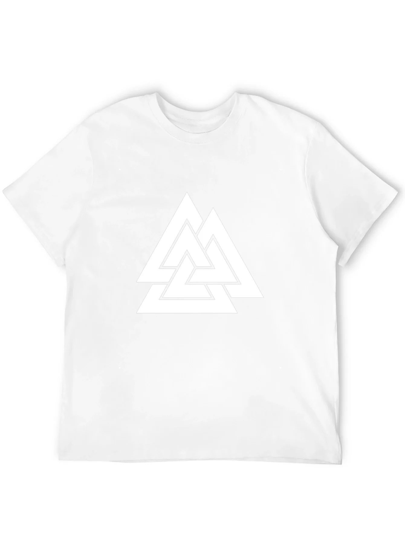 Black T-Shirt with Valknut Symbol