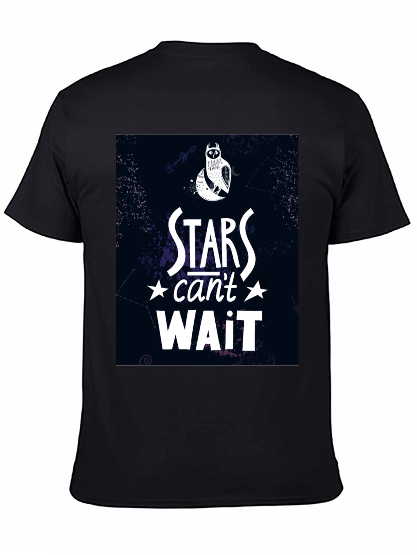 Stars Cant Wait Owl Graphic T-Shirt