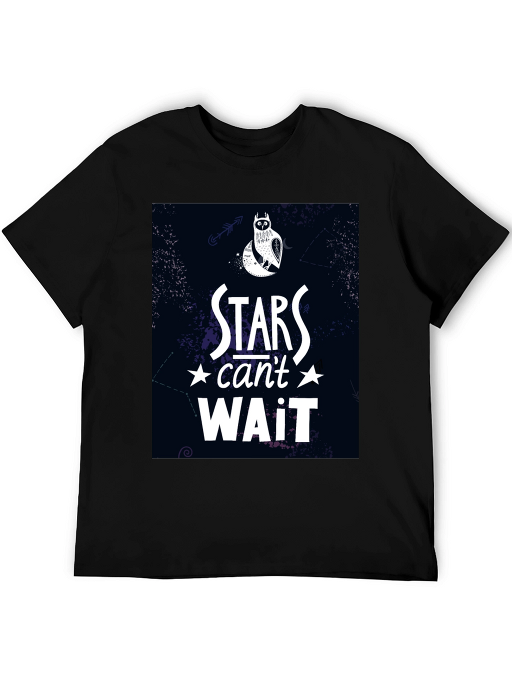 Stars Cant Wait Owl Graphic T-Shirt