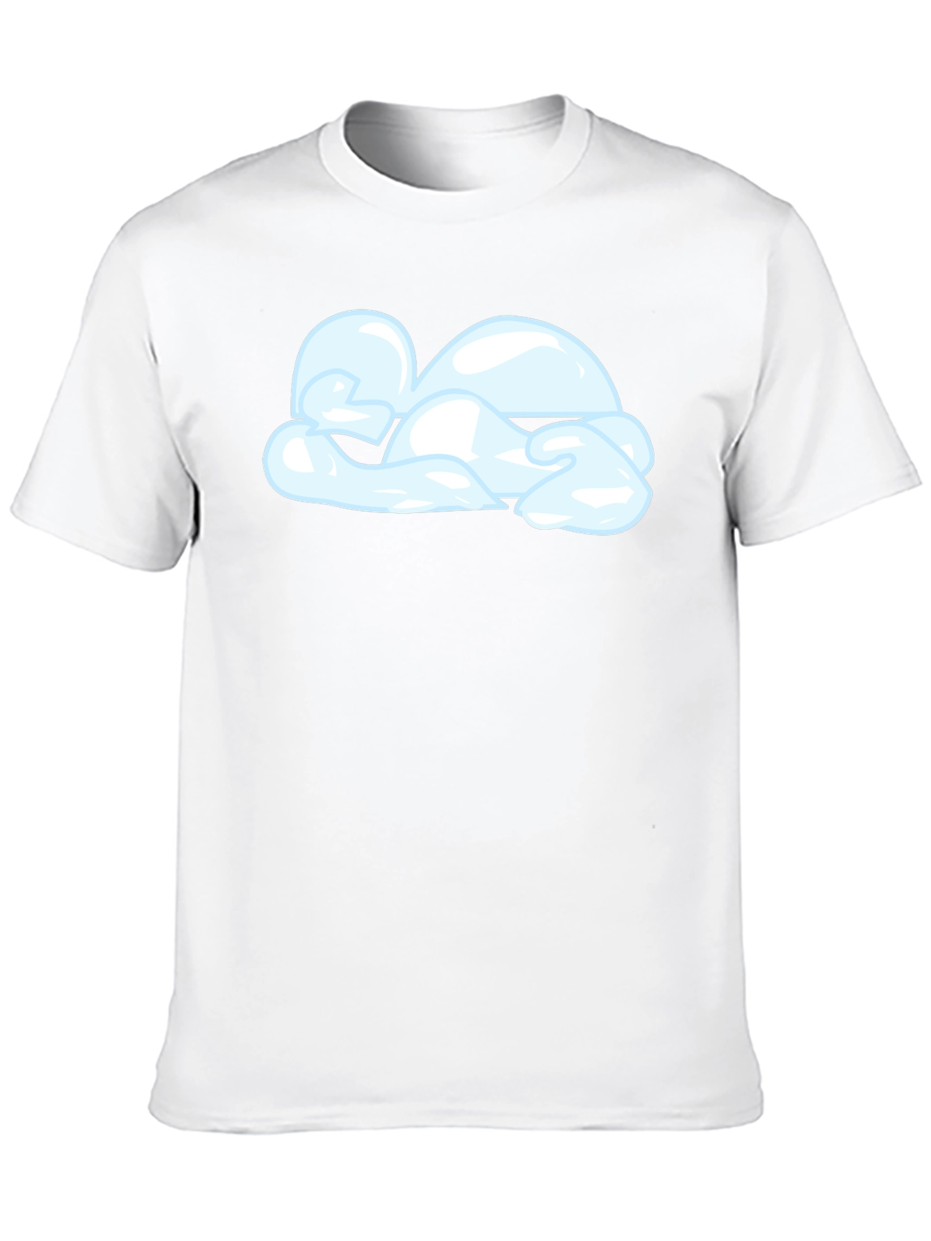 Cloud Graphic Black T-Shirt | Casual Cotton Tee