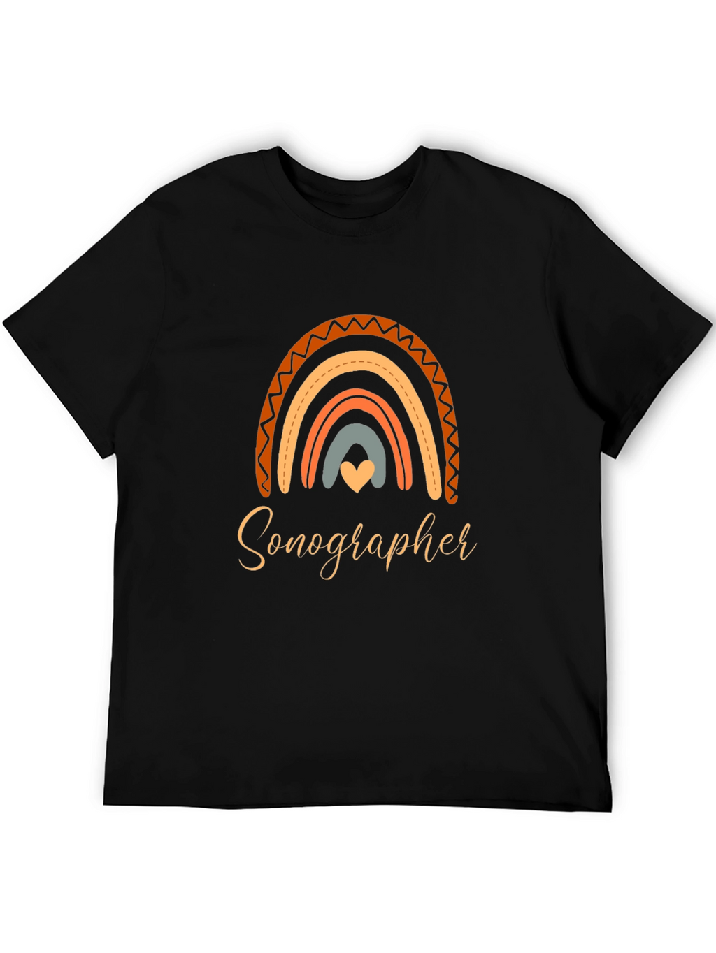 Sonographer Rainbow Graphic T-Shirt