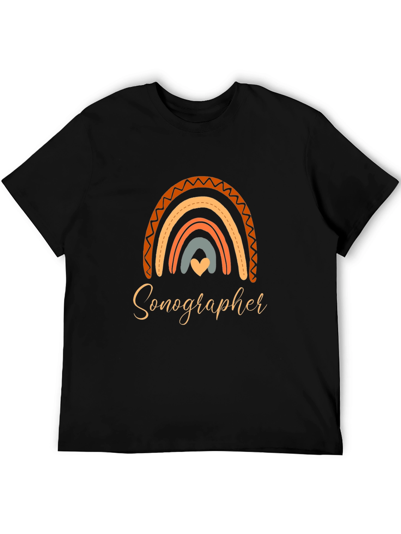 Sonographer Rainbow Graphic T-Shirt
