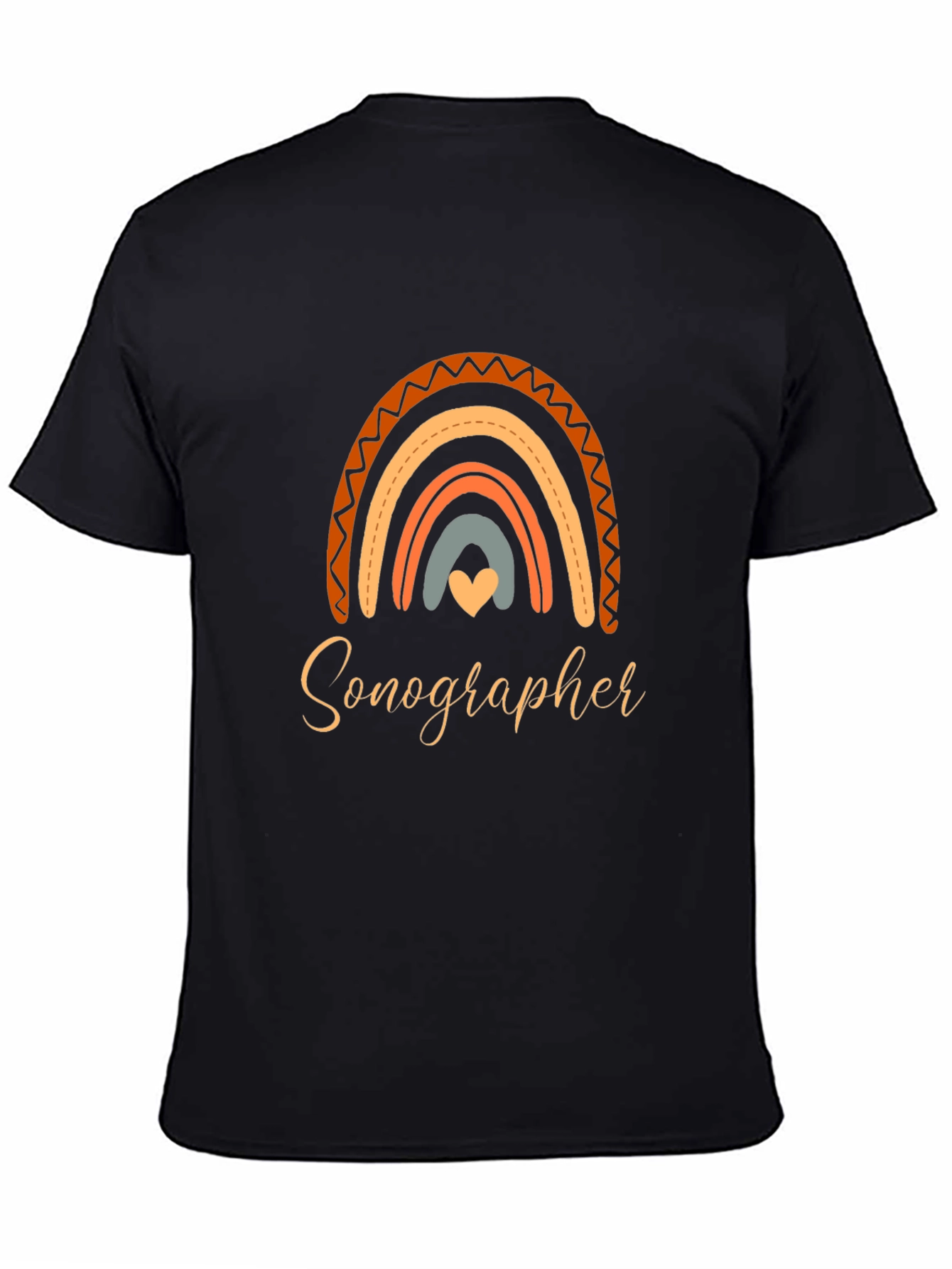 Sonographer Rainbow Graphic T-Shirt
