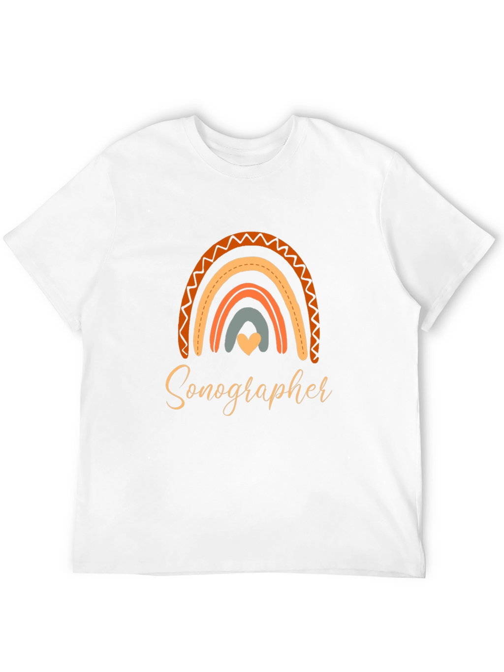 Sonographer Rainbow Graphic T-Shirt