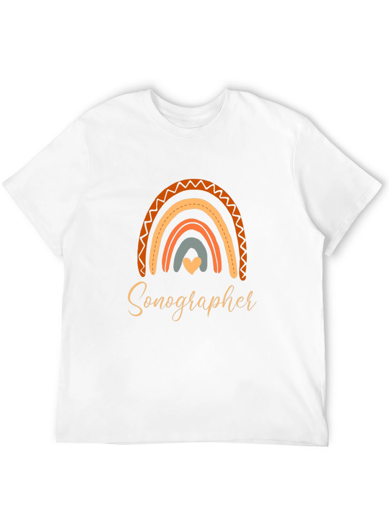 Sonographer Rainbow Graphic T-Shirt