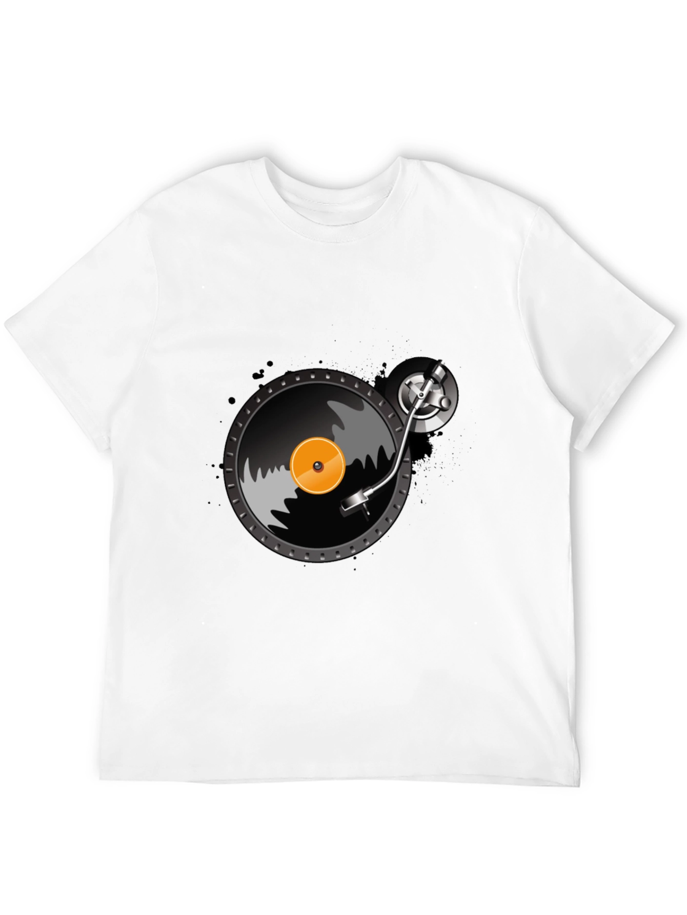 Vinyl Record Player Graphic T-Shirt