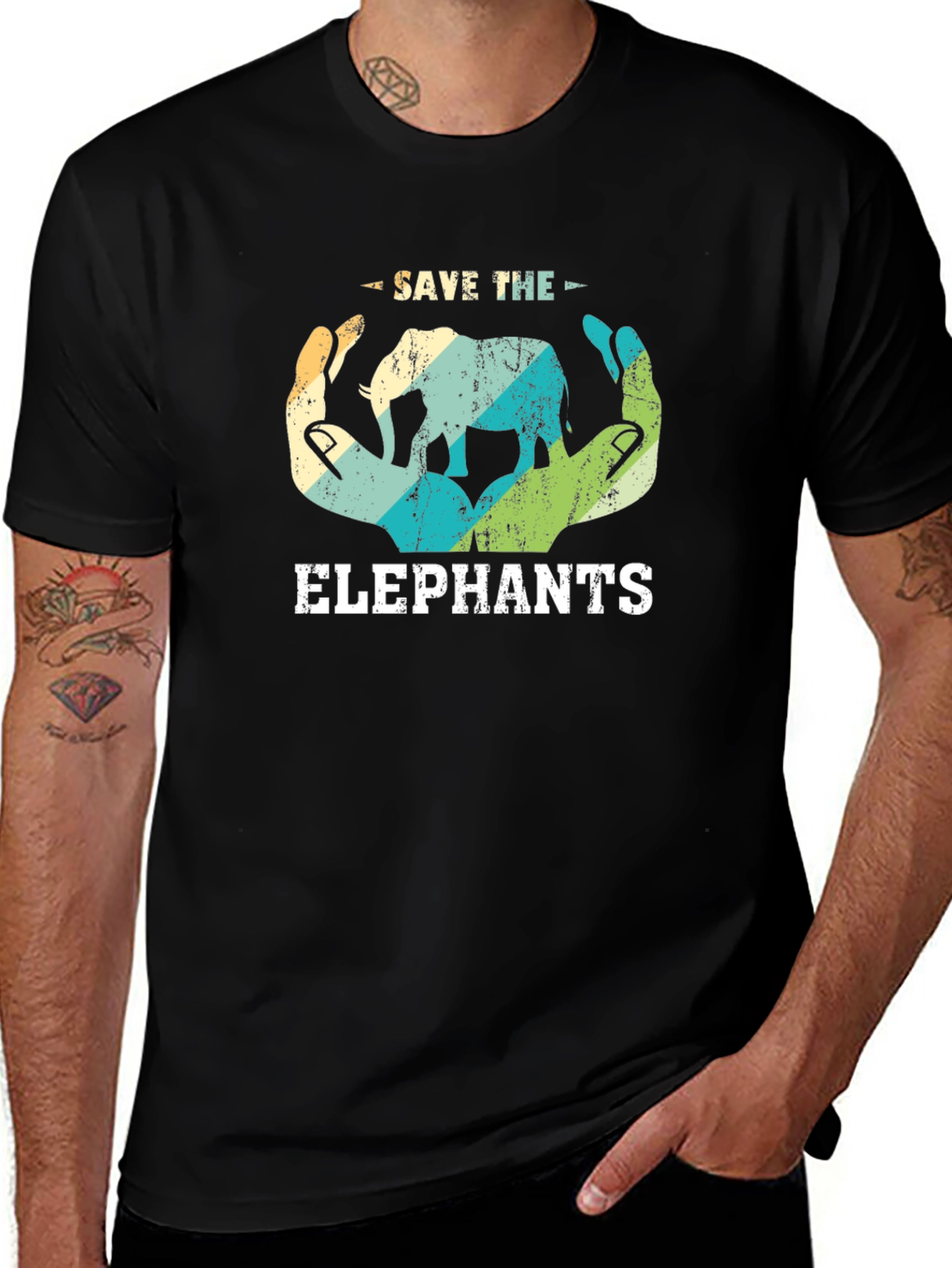 Save the Elephants Graphic T-Shirt