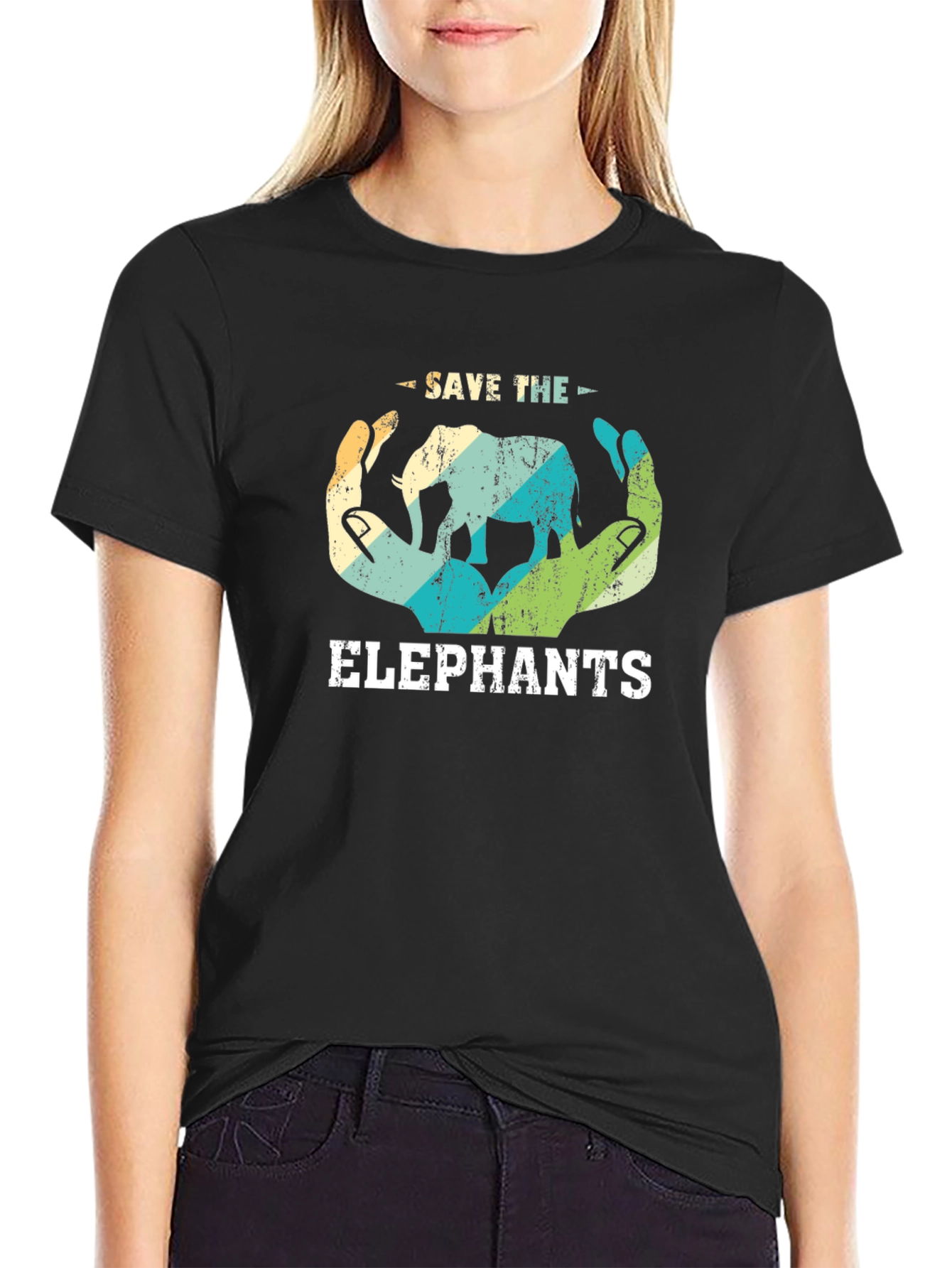 Save the Elephants Graphic T-Shirt