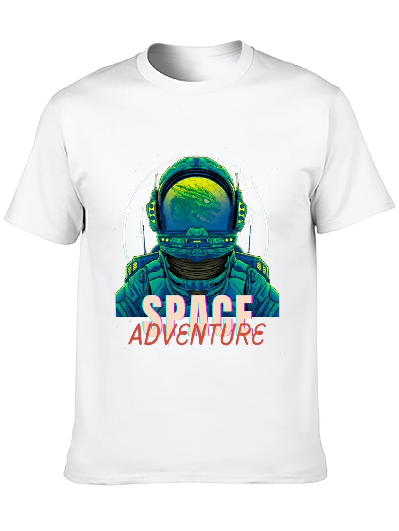 Space Adventure Graphic Tee - Astronaut Design