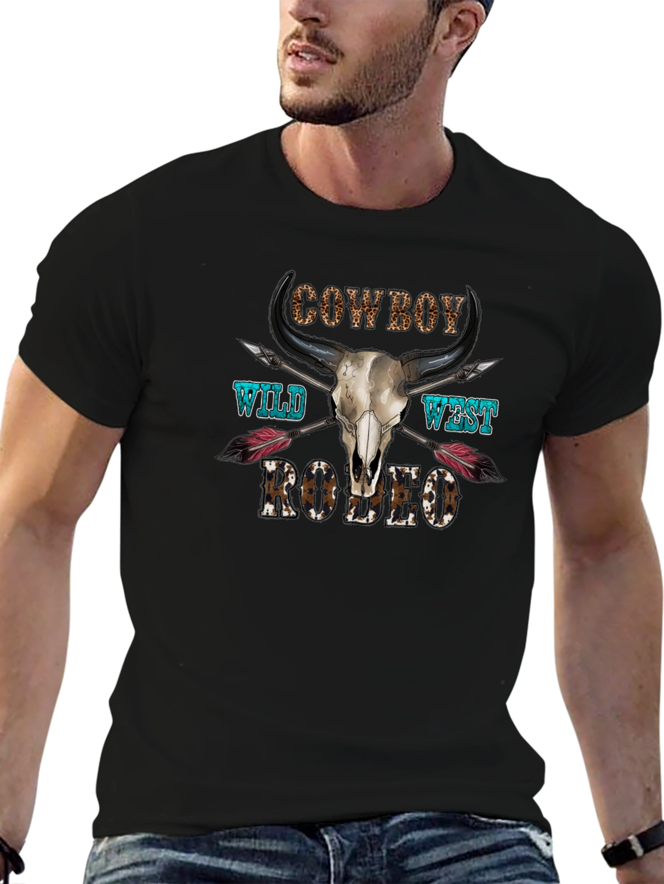 Cowboy Wild West Rodeo Graphic T-Shirt