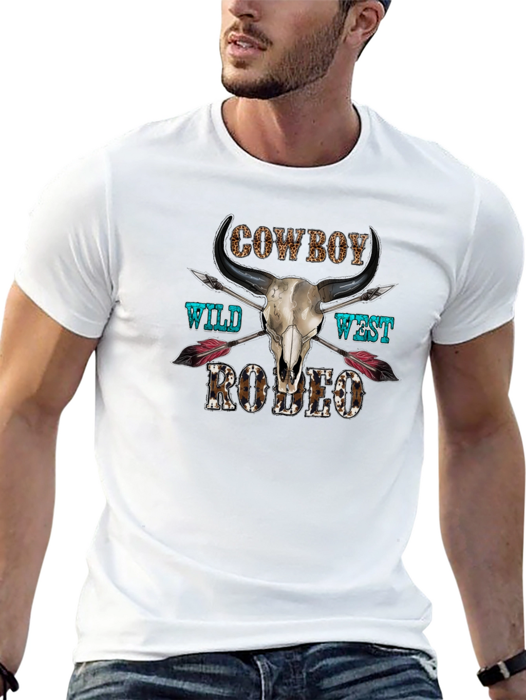 Cowboy Wild West Rodeo Graphic T-Shirt