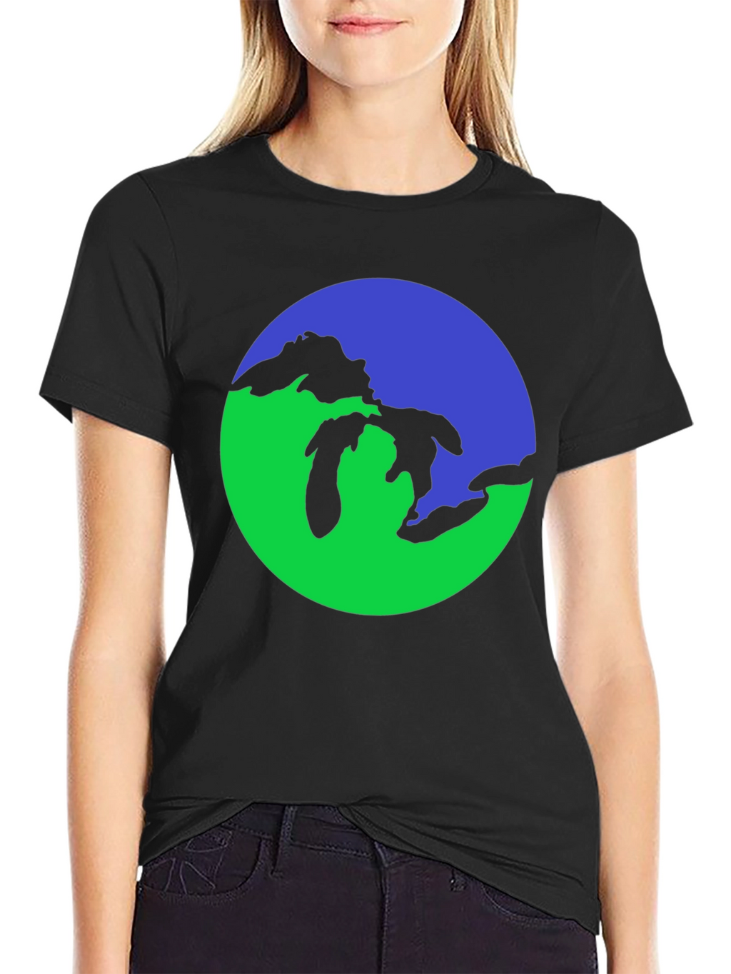 Great Lakes Graphic Tee - Black