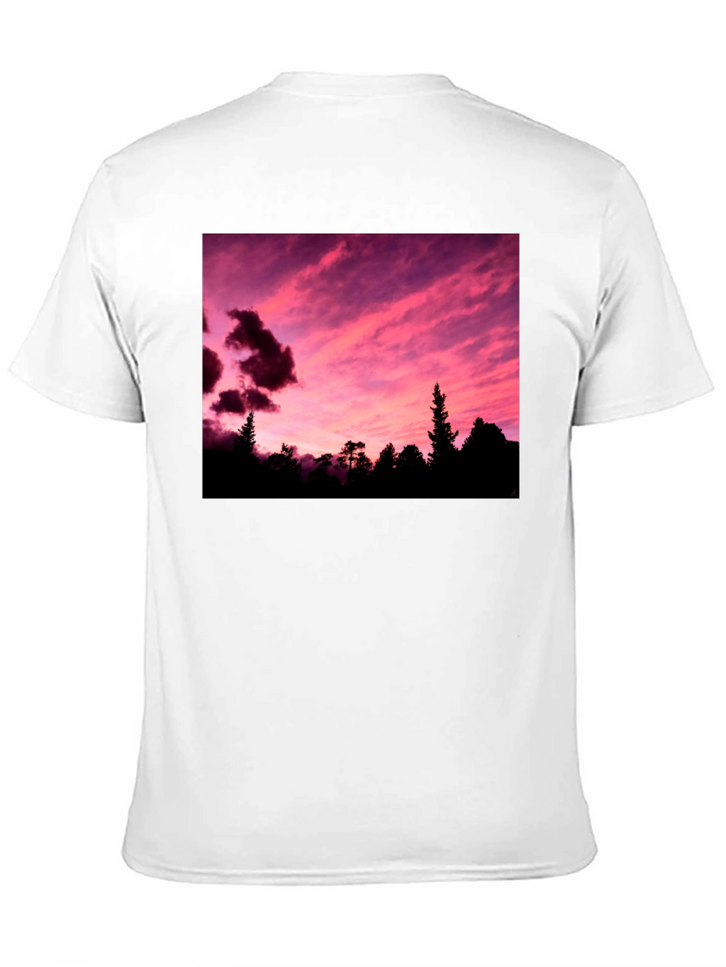 Sunset Forest Graphic Tee - Black