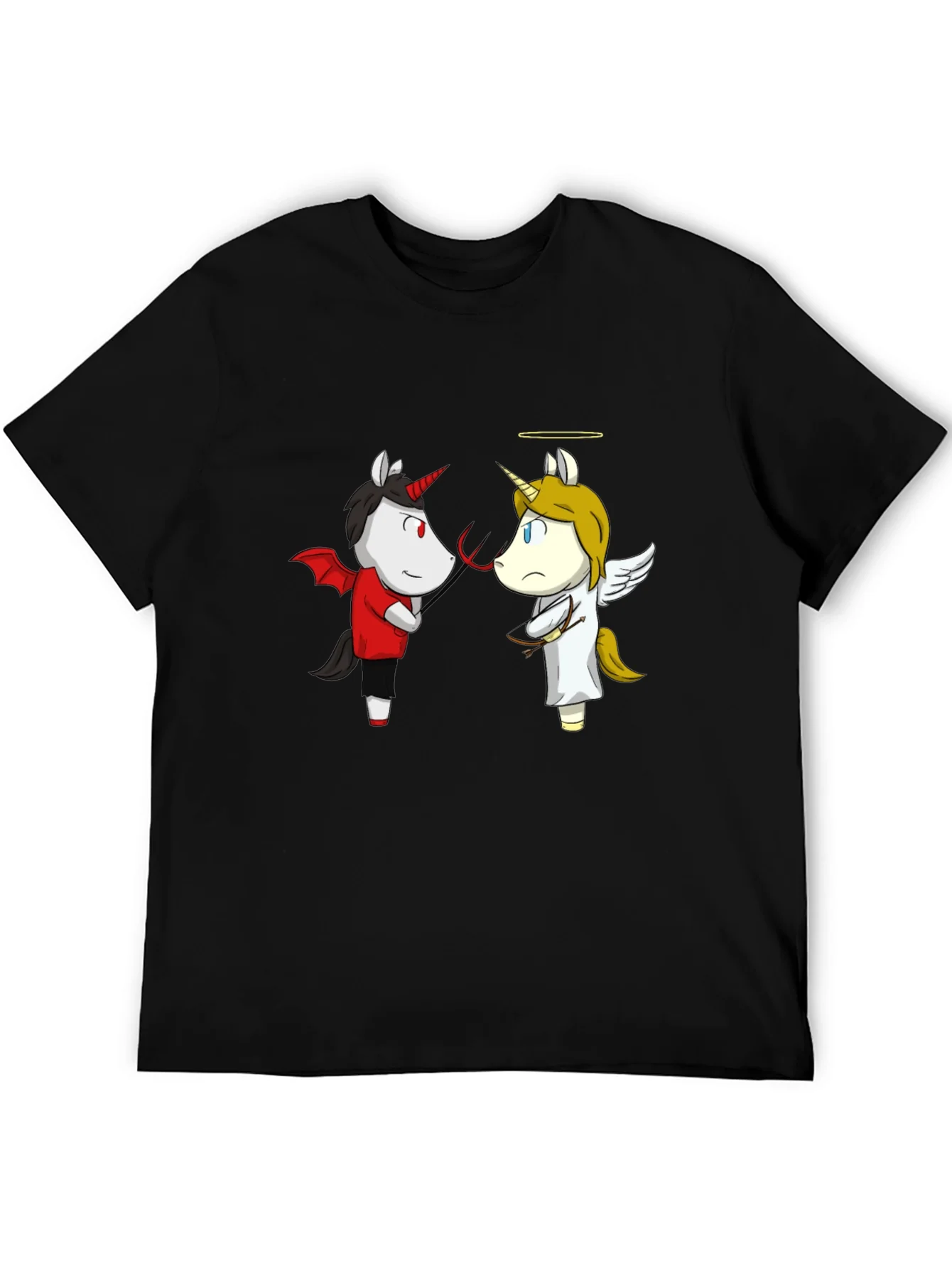 Angel and Devil Unicorn T-Shirt