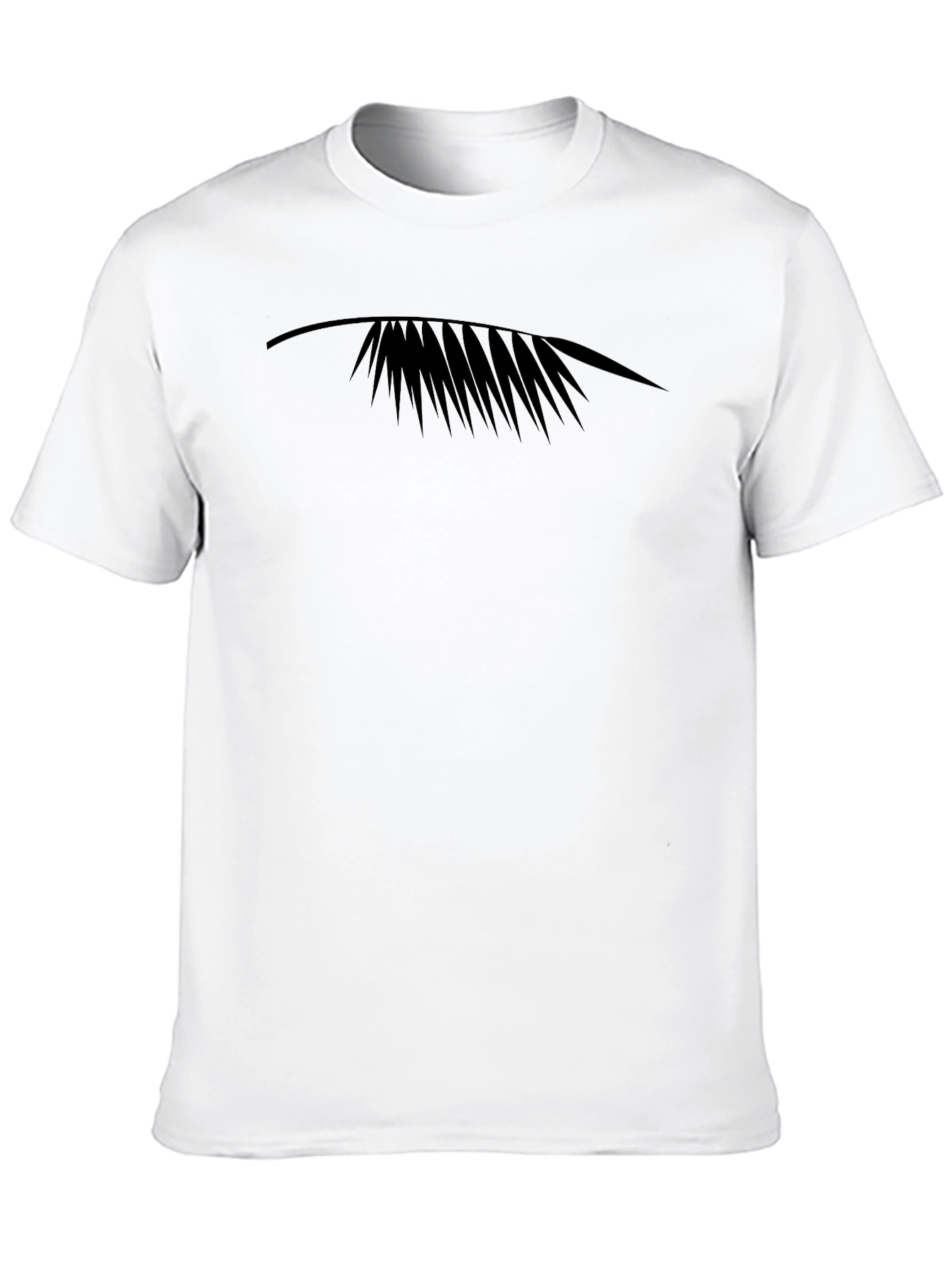 Mens Black Tropical Palm Graphic Tee