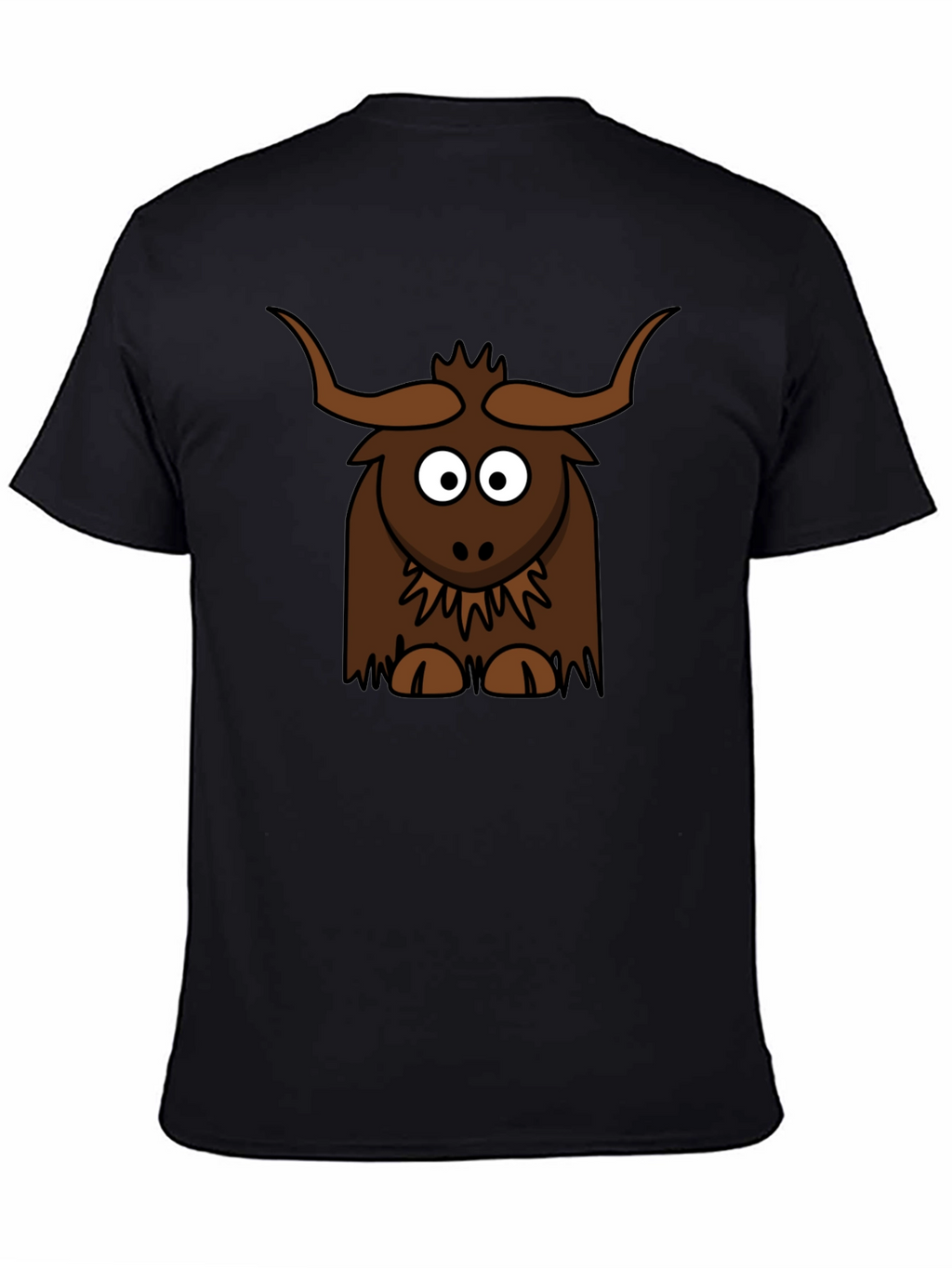 Cartoon Yak Graphic Tee - Fun & Unique!