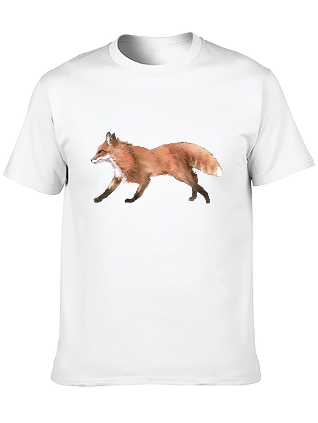 Fox Graphic Black T-Shirt - Nature Inspired Design