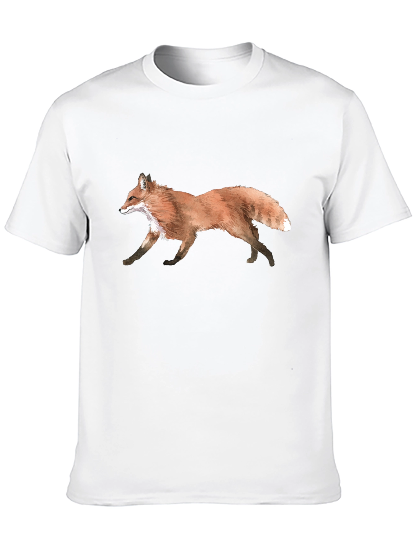 Fox Graphic Black T-Shirt - Nature Inspired Design