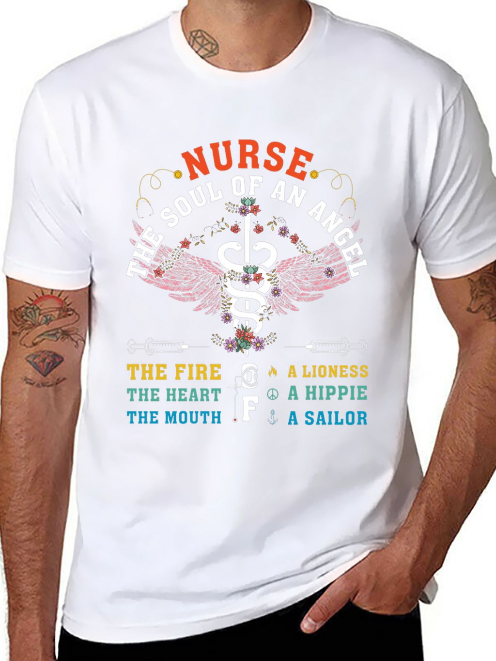 Nurse Soul Of An Angel Graphic T-Shirt