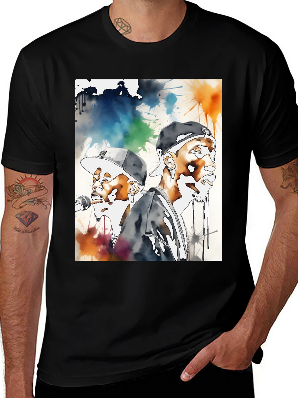 Hip Hop Watercolor T-Shirt