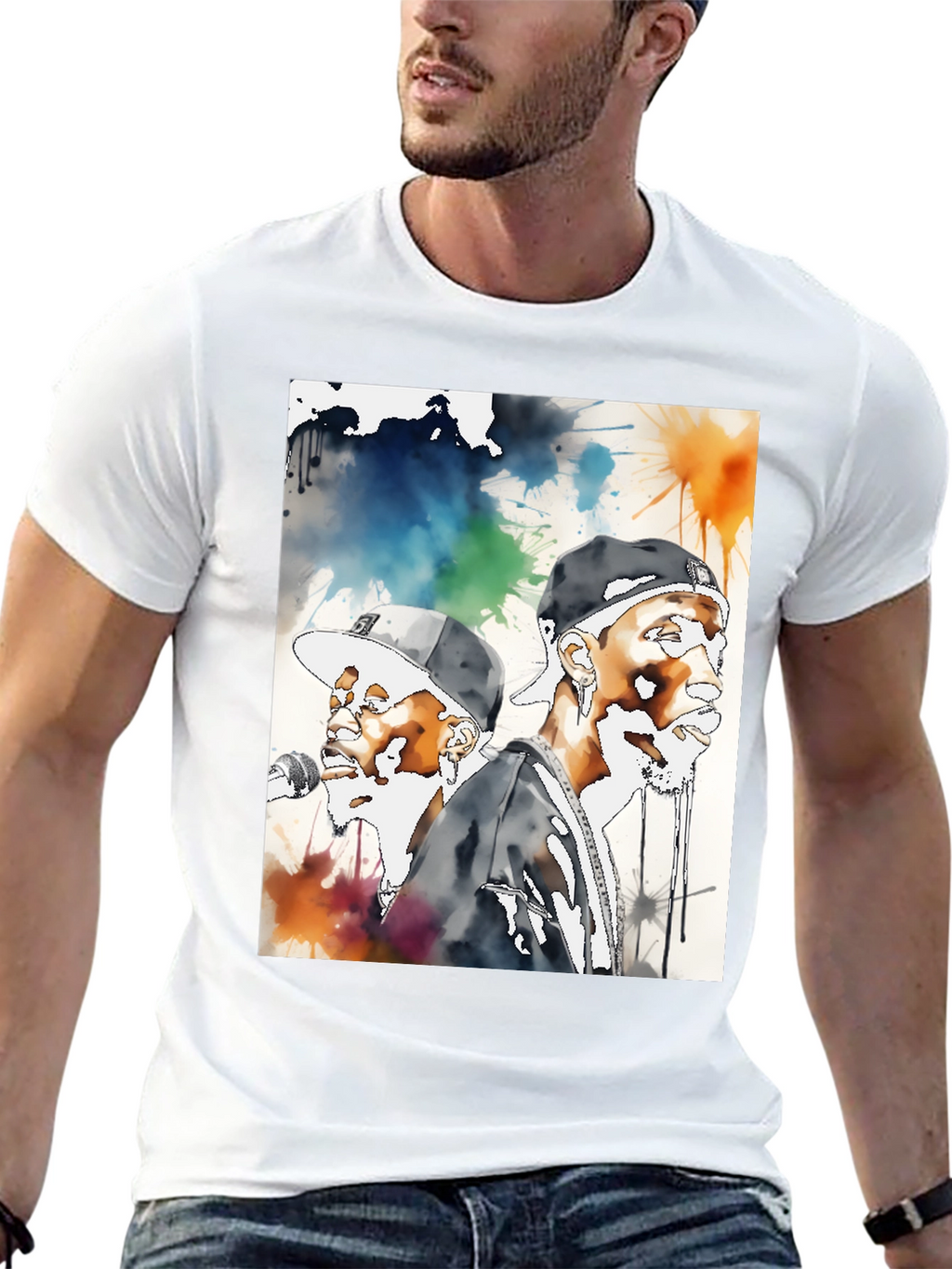 Hip Hop Watercolor T-Shirt
