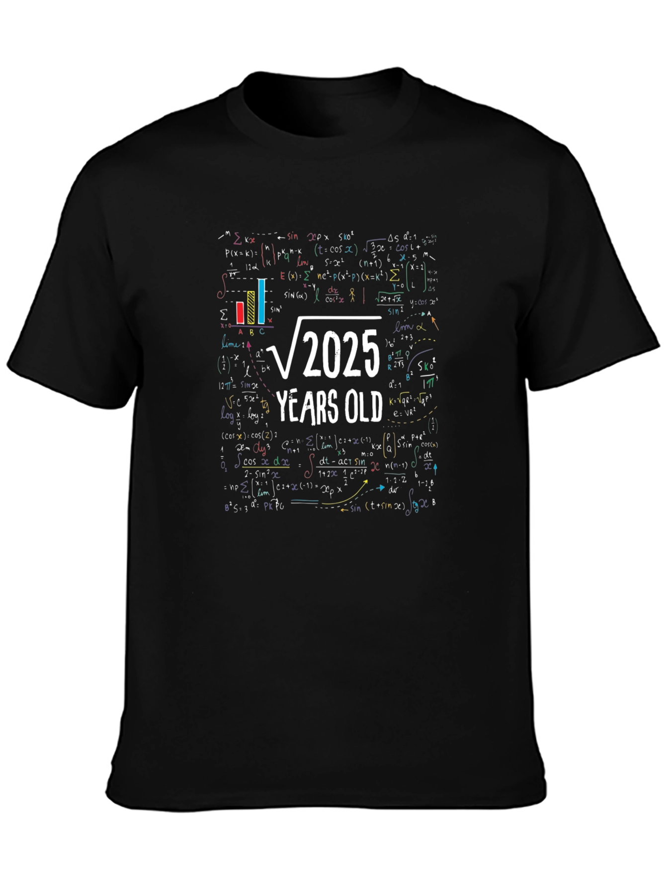Square Root of 2025 - 45 Years Old Math T-Shirt