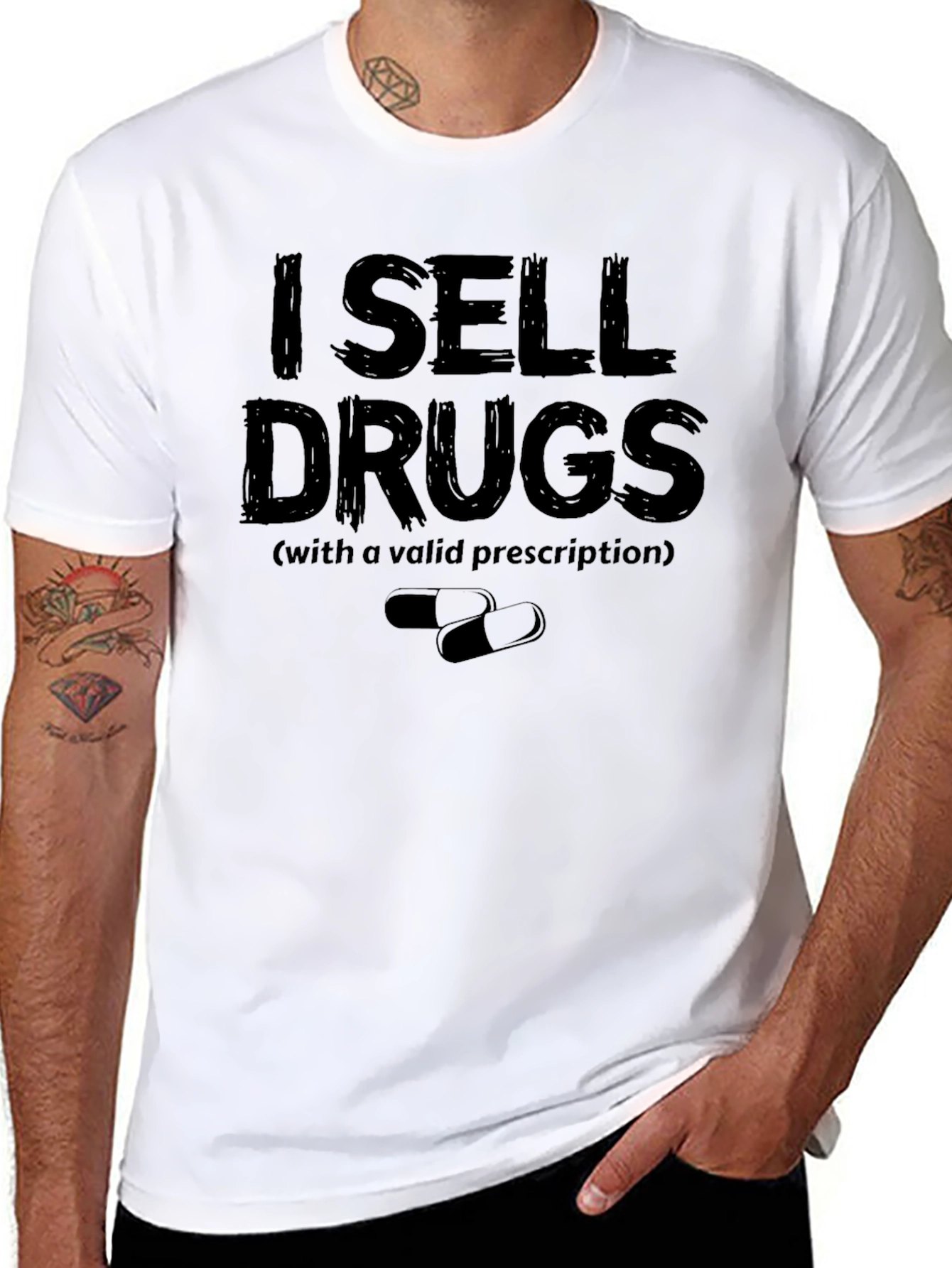I Sell Drugs Funny T-Shirt - Valid Prescription