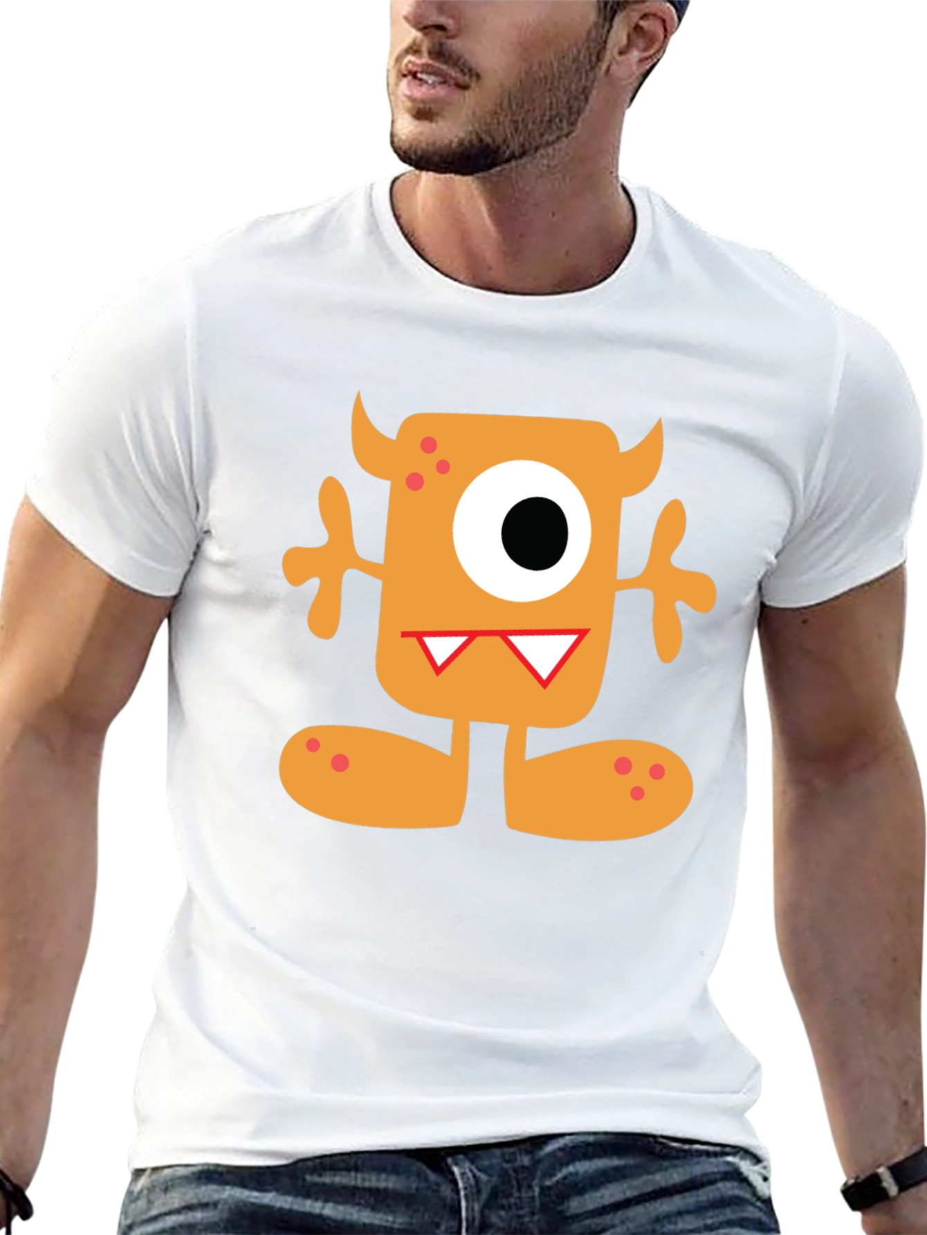 Monster Graphic Tee - Fun Cartoon Character Shirt