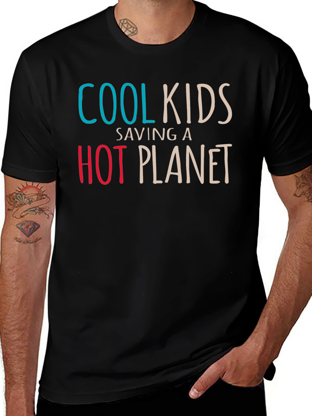Cool Kids Saving a Hot Planet Graphic Tee