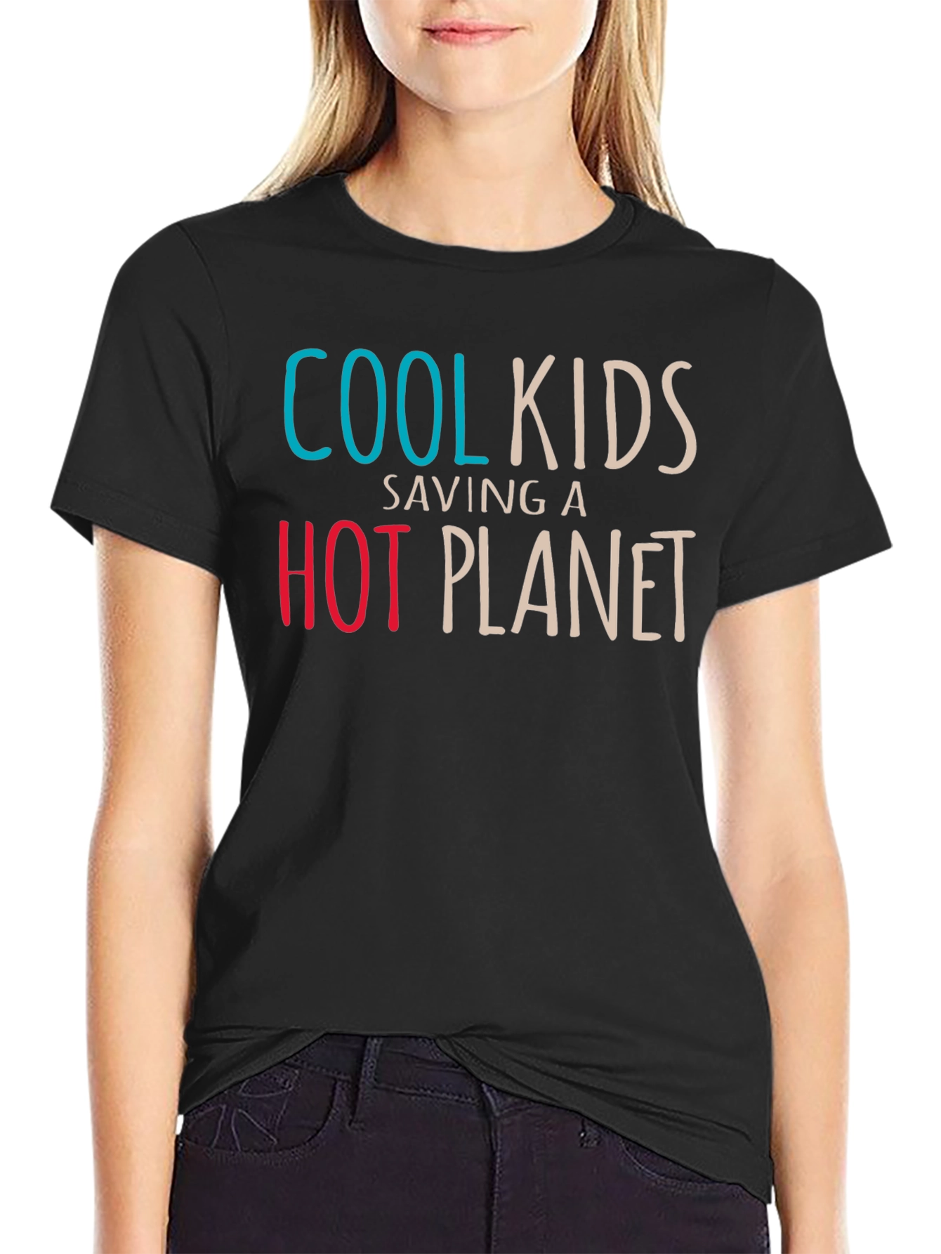 Cool Kids Saving a Hot Planet Graphic Tee